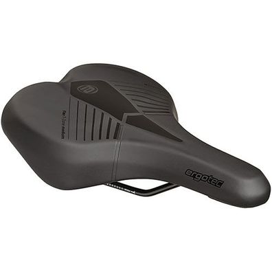 Sattel ES Comfort L medium, ergotec, PU, schwarz, Humpe