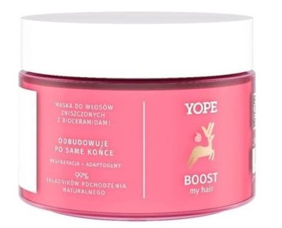 Yope Haarmaske mit Biokeramiden fuer geschaedigtes Haar 250 ml