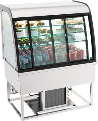 Combisteel Einbau-Kühlvitrine mit 4 Böden und 200 Liter