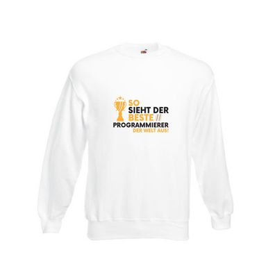 Der Weltbeste Programmierer | Software Entwickler Sweatshirt Weiß