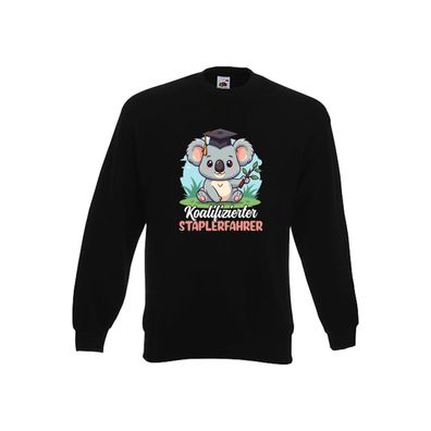 Koalifizierter Staplerfahrer | Gabelstapler Fahrer Sweatshirt Schwarz