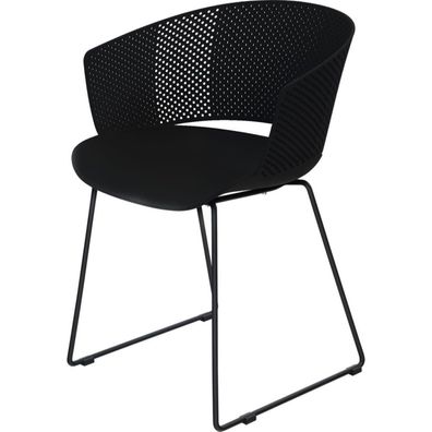 Lesli Living Design-Stuhl ORLY schwarz - 41261