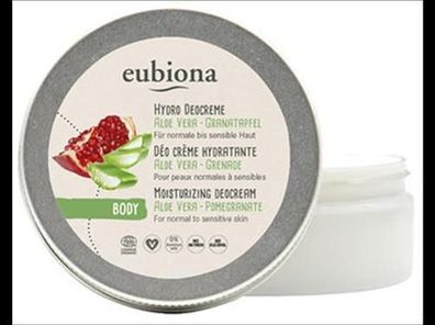 Eubiona 3x Hydro Deocreme Aloe Vera – Granatapfel. Für normale bis sensible Haut