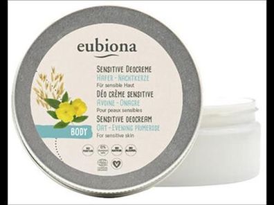 Eubiona Sensitive Deocreme Hafer-Nachtkerze. Für sensible Haut 50ml