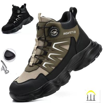 2025 Leichte Arbeitsschuhe Herren Sicherheitsschuhe Stahlkappe S3 Sport Sneaker