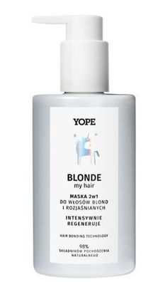 Yope Intensivpflege 2-in-1 Haarmaske fuer Blondiertes & Aufgehelltes Haar, 98% Na