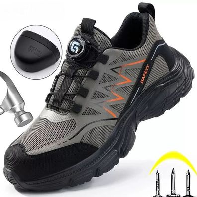 2025 Herren Leichte Arbeitsschuhe S3 Sport Sneaker Stahlkappe Sicherheitsschuhe