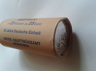 Originalrolle 25 x 25 euro 2015 Rolle Deutschland Einheit D München