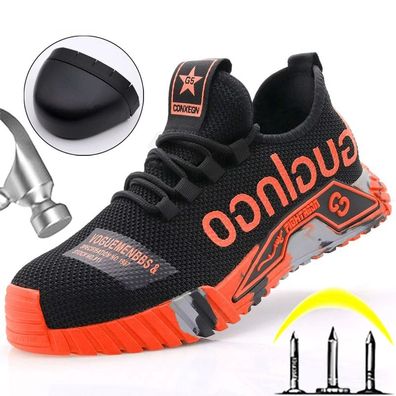 Herren Damen Stahlkappenschuhe Atmungsaktiv Sicherheitsschuhe Arbeitsschuhe DE