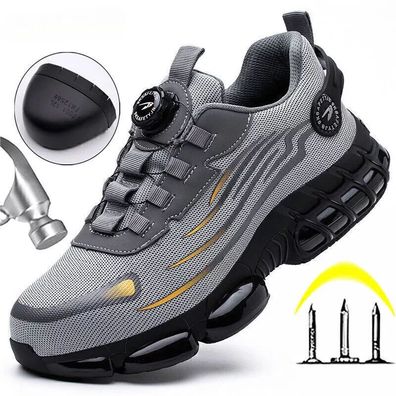 2025 Herren Leichte Arbeitsschuhe Sicherheitsschuhe Stahlkappe S3 Sport Sneaker