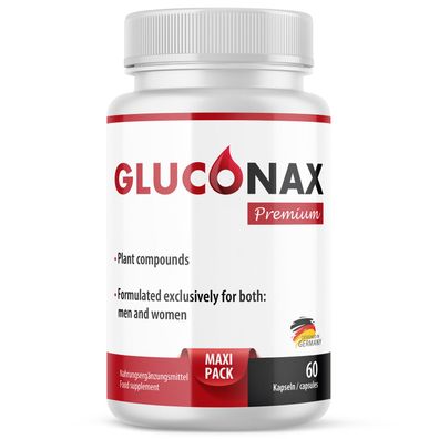 Gluconax Kapseln Premium- für Männer & Frauen | 60 Kapseln Monatsvorrat