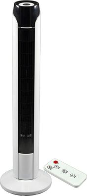 Commodoor TVE23 Turmventilator 50W - leise, 90cm, Fernbedienung, 3 Stufen, Ventilator