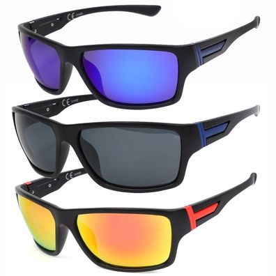 Polarisierte Sonnenbrille Verspiegelt Rechteckig Bi Color 6047