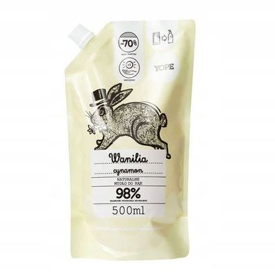 Yope Fluessigseife Vanille und Zimt, 500 ml