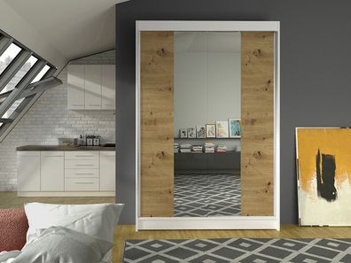 Kleiderschrank Lino II Garderobenschrank Schlafzimmerschrank Schiebetürenschrank