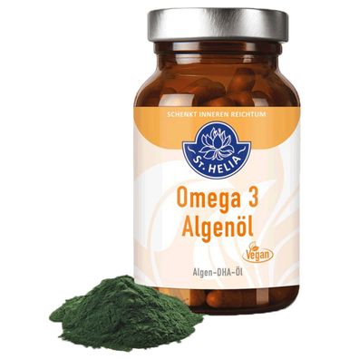 Omega 3 Algenöl mit DHA, 90 Kapseln - St. Helia