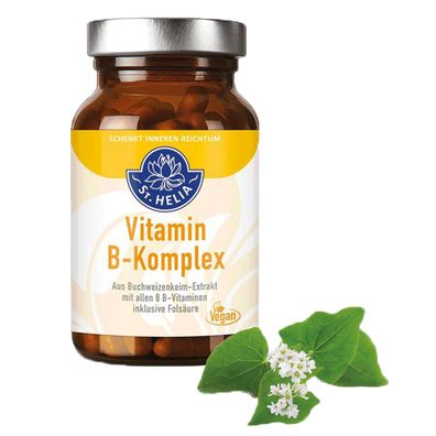 Vitamin B-Komplex aus Buchweizen, 90 Kapseln - St. Helia