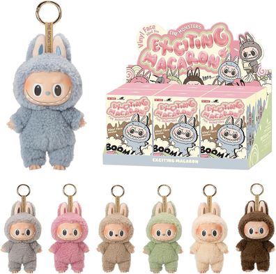 Pop Mart Labubu The Monsters Exciting Macarons Series Labubu Original,6 Blind Box
