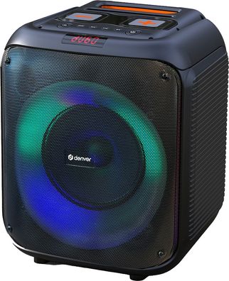 Denver BPS-250 Bluetooth Party Lautsprecher – 400W, LED-Lichtshow, 8'' Woofer