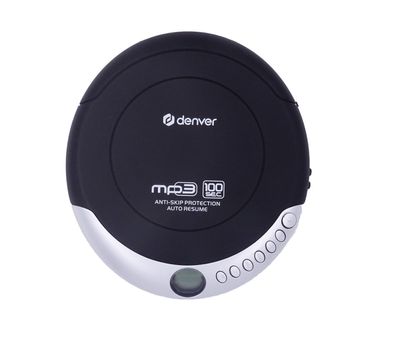 Denver DMP-391 Tragbarer CD-Player mit Anti-Schock, MP3 & inkl. Kopfhörer