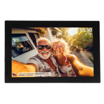 Denver PFF-1037 Digitaler WLAN-Bilderrahmen - 10.1" IPS Touchscreen & Frameo App