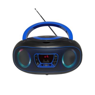 Denver TCL-212BT Boombox mit CD, Bluetooth, USB, AUX & LED-Lichteffekten