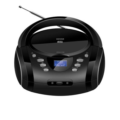 Denver TDB-10 Boombox mit DAB+/FM Radio, Bluetooth, USB, CD-Player, AUX-Eingang