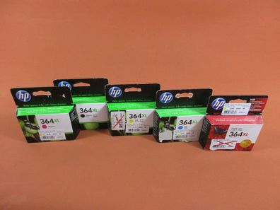 Original HP 364XL BK/C/M/Y/Photo OVP, intenpatrone, HP ink cartridge