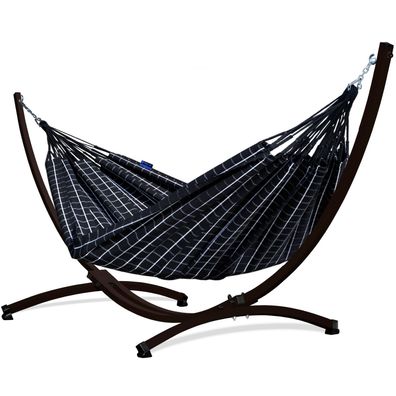 Potenza Hängematte 220x160 mit Gestell für 2 Personen Hängemattengestell