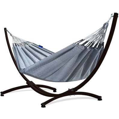 Potenza Kolumbien Hängematte 220x140 mit Gestell für 2 Personen Hängemattengestell