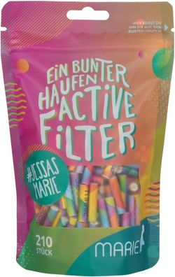 MARIE Active Filter 6mm - 210 Stück in bunt im wiederverschließbarem Beutel
