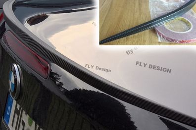 passend für BMW 1er cabrio, tuning spoiler CARBON look rear spoiler SLIM lip flaps