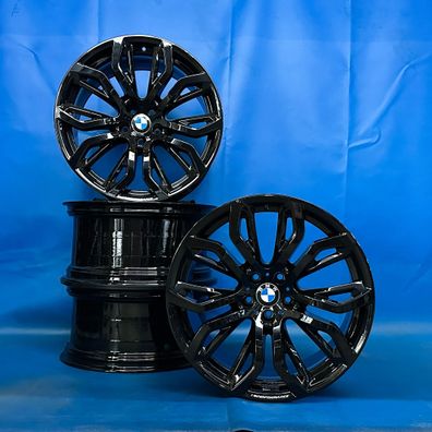 21 Zoll BMW X5 E70 Y-Speiche 375 Alufelgen Schwarz 6796149 6796150 Original