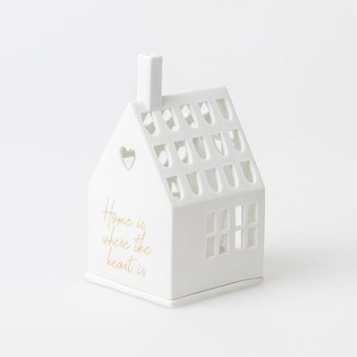 Lichthaus Teelichthalter "Home is where the heart is" - Räder Design