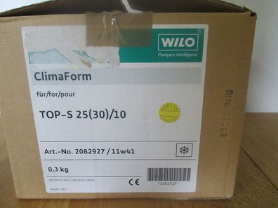Wilo Top - S 25 (30) /10 Clima Form Art.-Nr.: 2082927 / 11/46 Isolierung S14/203