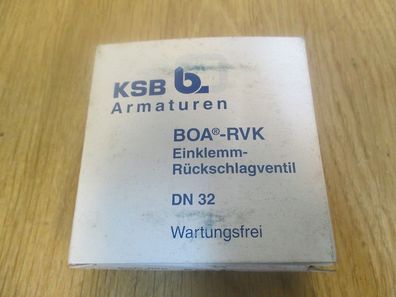 KSB Armaturen BOA - RVK Einklemm - Rückschlagventil DN 32 KOST-EX S14/199