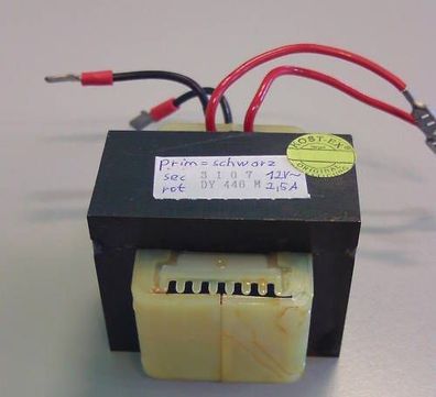 Transformator Trafo Spannungswandler pri 230 V sec 12 V 2,5 A T9/382