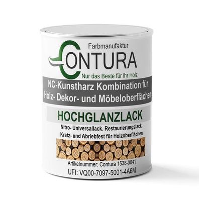 Contura Profi Hochglanzlack NC Lack Holzlack Möbellack Glanz Nitrolack Restaurierung