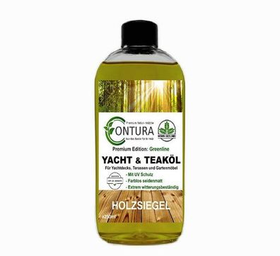 Contura Yachtöl Teaköl Greenline Edition 250ml Holz Teak Holzöl Hartöl Teakmöbel Pfle
