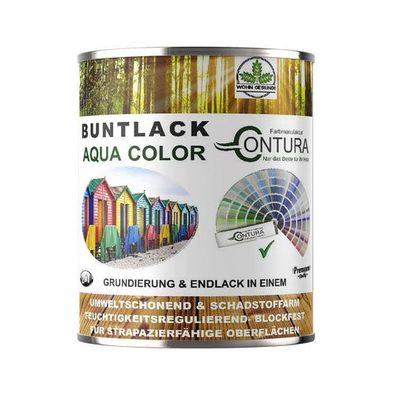 Contura 750ml. Buntlack Lackfarbe Lack Außen Innen Holz Metall Farbe Holzlack Möbella