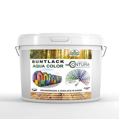 Contura 2 Liter Buntlack Lackfarbe Lack Außen Innen Holz Metall Farbe Holzlack Möbell