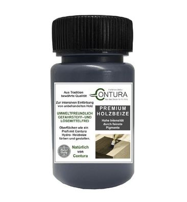 Contura Holzbeize Tischler Beize 50ml. Beizprobe Pinselflasche Holz Farbe Wasserbeize