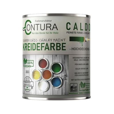 Contura BeGreen 100ml. Kreidefarbe Shabby Chic Möbellack Lack Möbel Farbe Holzlack Na