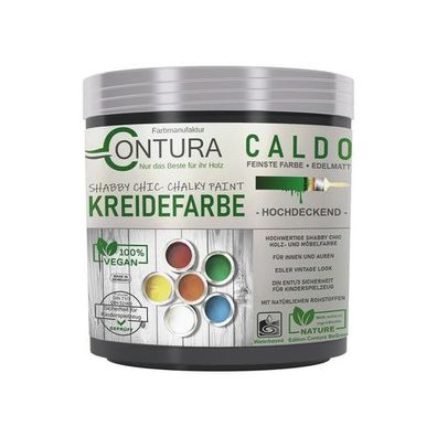 Contura BeGreen 250ml. Kreidefarbe Shabby Chic Möbellack Lack Möbel Farbe Holzlack Na
