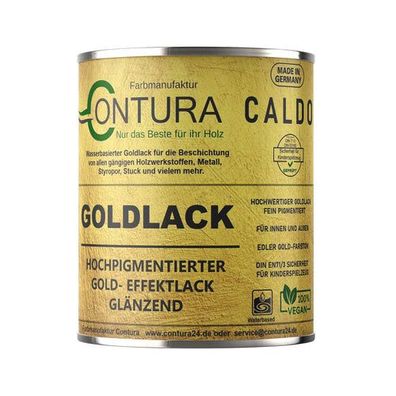Contura Caldo Goldlack Goldfarbe Gold Effektlack Möbellack Holzlack Metalllack Möbel