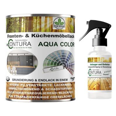 Contura Küchenmöbellack RAL Möbellack Glänzend SET Möbelfarbe Holzlack Buntlack Küche
