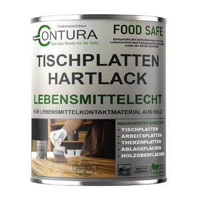 Contura Hartlack Tischplattenlack lebensmittelecht Klarlack Tischplatte Holzlack Lack