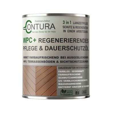 Contura WPC Öl Holzöl Pflegeöl Schutzöl mit UV Schutz für Terassen Boden Zäune Möbel