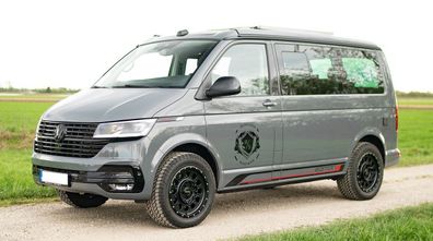 für T5 T6 T6.1 Twin Monotube AT3 Felge 18 Zoll 8,5x18 schwarz mit Anfahrschutzring