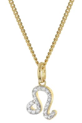 GLIZZ Schmuck Sternzeichen Löwe Gold 333/8K an vergoldeter Silberkette GL8330-05